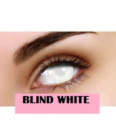 Blind White Crazy Lens 90 days 